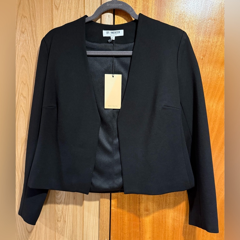 OF MERCER Crop Open Blazer